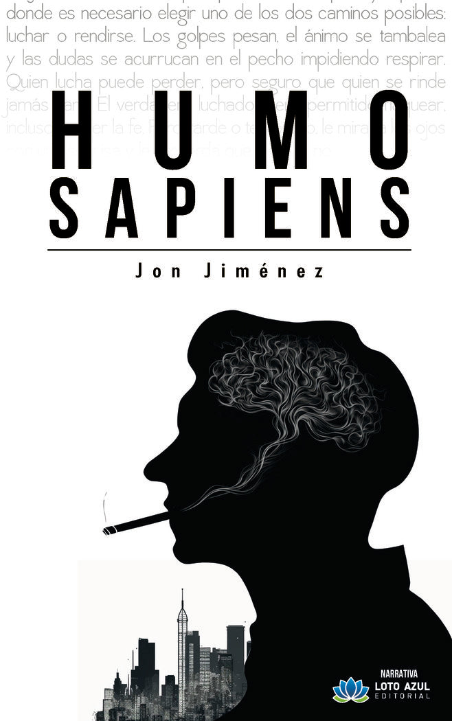 Humo sapiens, de Jiménez Sánchez, Jon | portada del libro