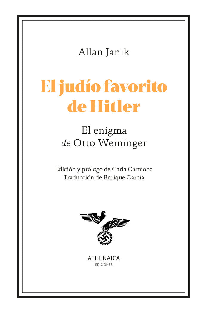 EL JUDIO FAVORITO DE HITLER, de JANIK, ALLAN | portada del libro