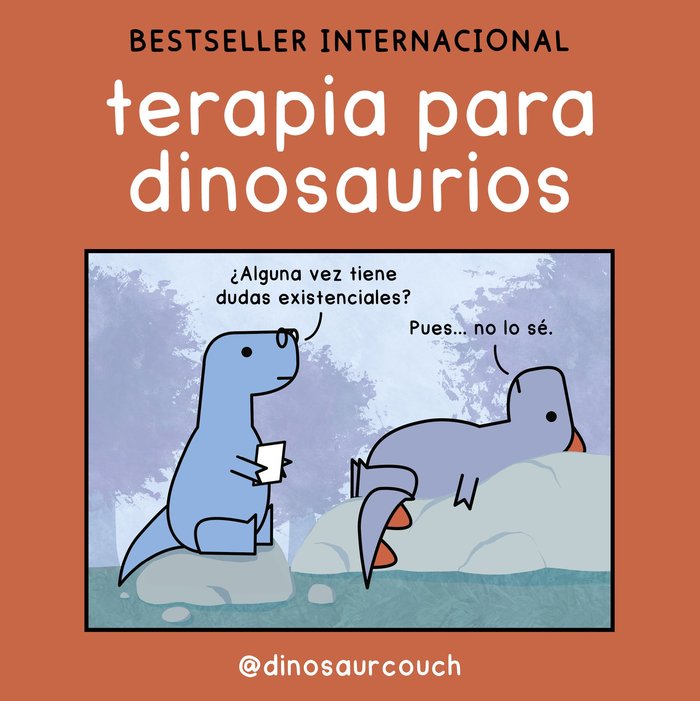 Terapia para dinosaurios, de @DINOSAURCOUCH | portada del libro