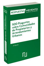 500 Preguntas sobre Comunidades de Propietarios y Arrendamientos Urbanos | portada del libro