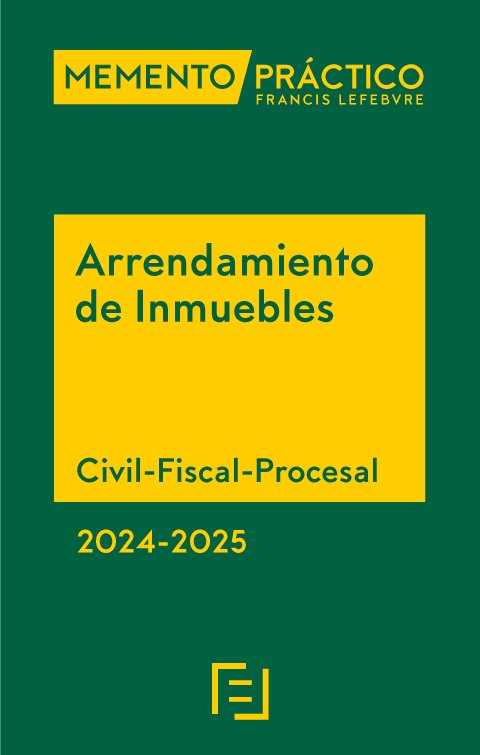 Memento Arrendamiento de Inmuebles 2024-2025 | portada del libro