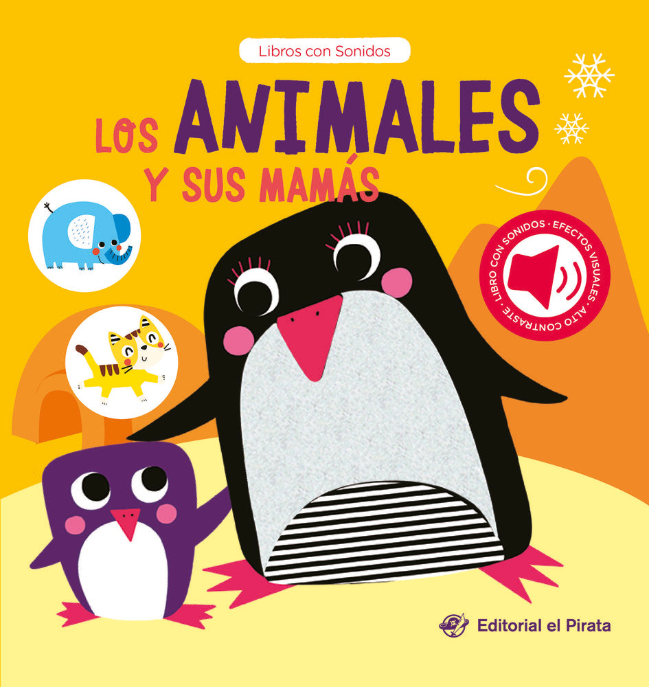 LOS ANIMALES Y SUS MAMAS, de EL PIRATA, EDITORIAL | portada del libro