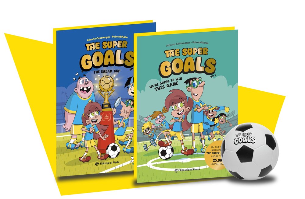 THE SUPER GOALS BOX SET: 2 BOOKS + SOCCER BALL, de CASAMAYOR, ALBERTO | portada del libro