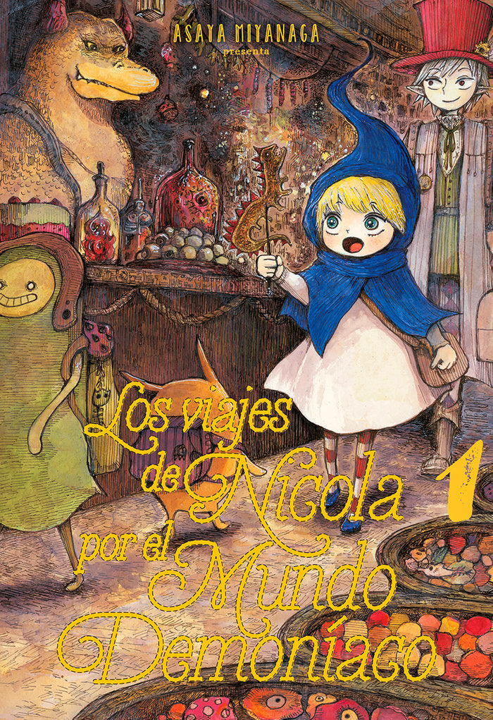 LOS VIAJES DE NICOLA POR EL MUNDO DEMONÍACO 1, de Miyanaga, Asaya | portada del libro