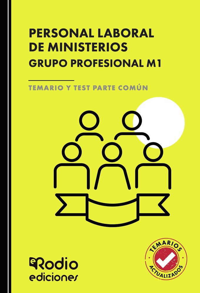 PERSONAL LABORAL DE MINISTERIOS GRUPO PROFESIONAL M1. TEMAR, de RODIO, EDICIONES | portada del libro