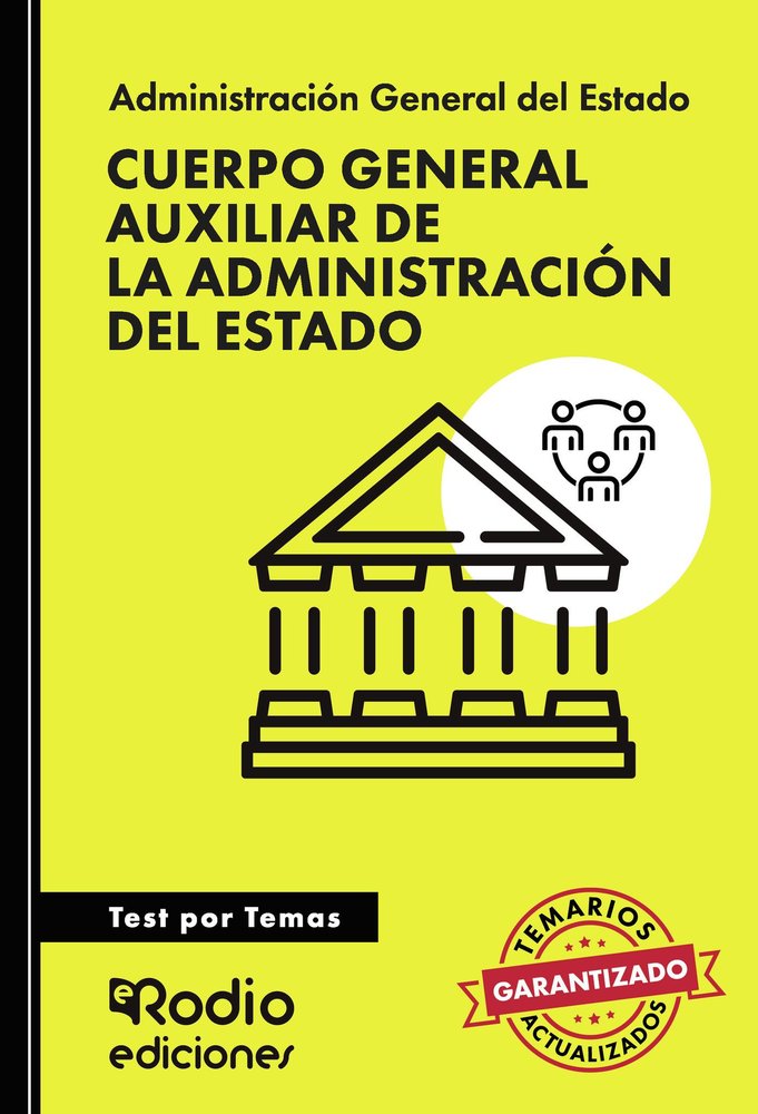 CUERPO GENERAL AUXILIAR DE LA ADMINISTRACION DEL ESTADO. TES, de RODIO, EDICIONES | portada del libro