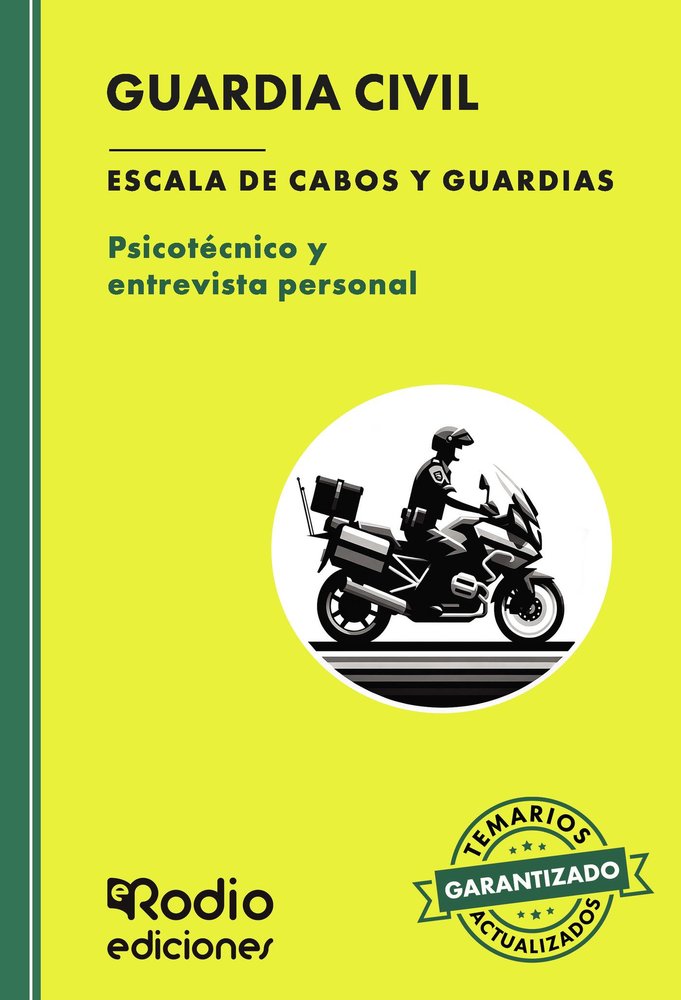 GUARDIA CIVIL ESCALA DE CABOS Y GUARDIAS 2025, de Autores, Varios | portada del libro