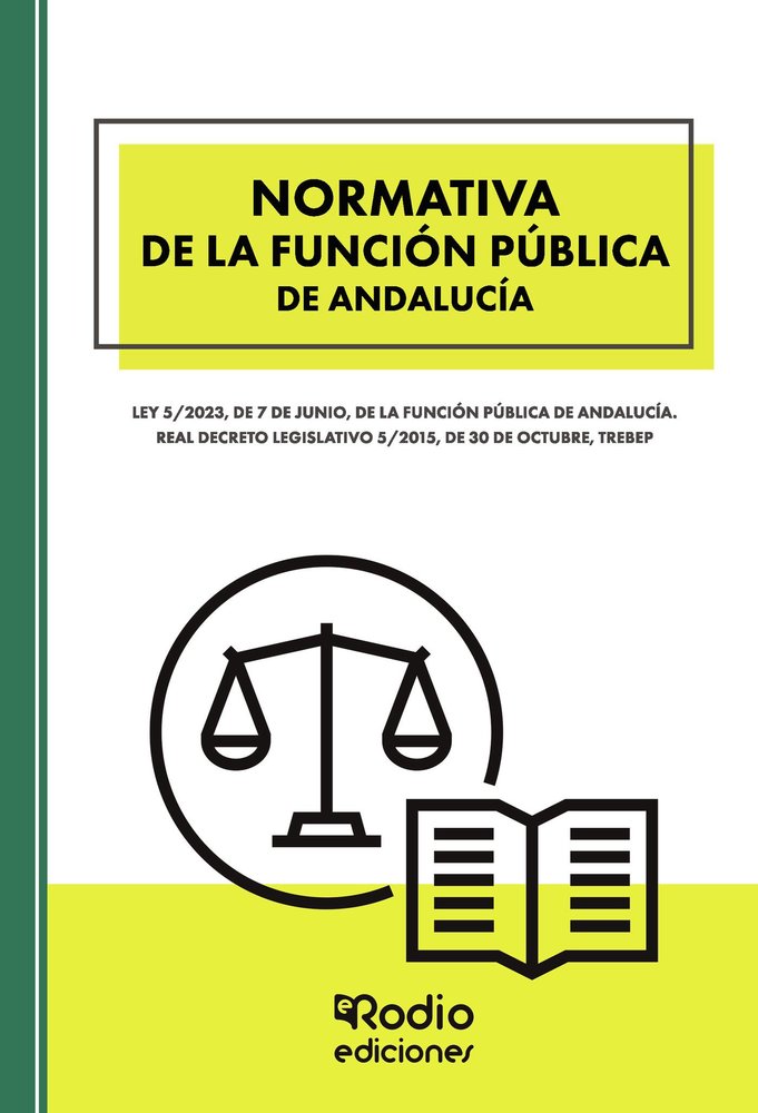 NORMATIVA DE LA FUNCION PUBLICA DE ANDALUCIA, de RODIO, EDICIONES | portada del libro