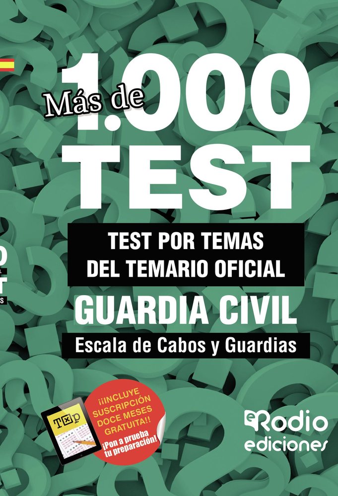 GUARDIA CIVIL 2023 ESCALA DE CABOS Y GUARDIAS. TEST DEL TEM, de ORTEGA PALOP, MIGUEL ANGEL | portada del libro