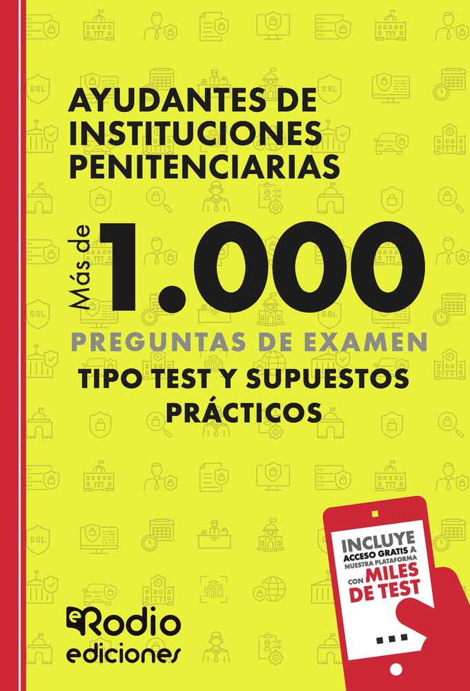 AYUDANTES DE INSTITUCIONES PENITENCIARIAS. MAS DE, de EDICIONES RODIO RODIO | portada del libro