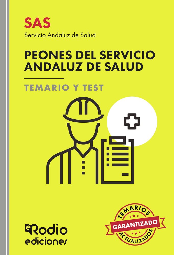 PEONES DEL SERVICIO ANDALUZ DE SALUD. TEMARIO Y TE, de EDICIONES RODIO RODIO | portada del libro