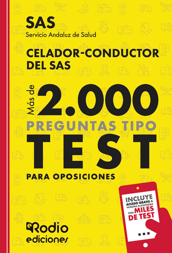CELADOR-CONDUCTOR DEL SAS. MAS DE 2.000 PREGUNTAS, de EDICIONES RODIO RODIO | portada del libro
