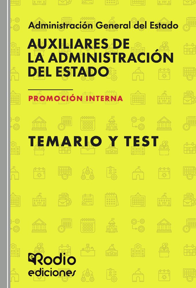 AUXILIARES DE LA ADMINISTRACION DEL ESTADO. PROMO, de EDICIONES RODIO RODIO | portada del libro