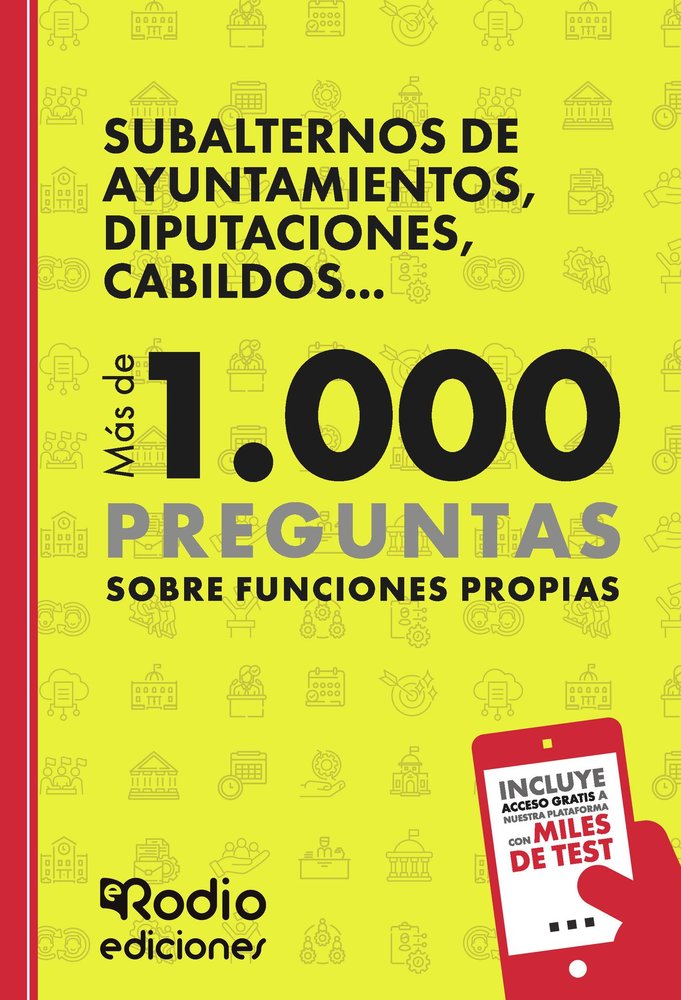 SUBALTERNOS DE AYUNTAMIENTOS, DIPUTACIONES, CABILD, de EDICIONES RODIO RODIO | portada del libro