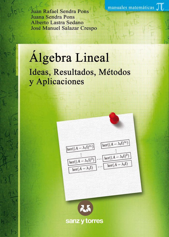 ALGEBRA LINEAL, de SENDRA PONS, JUAN RAFAEL | portada del libro