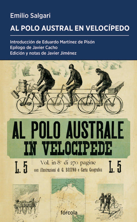 AL POLO AUSTRAL EN VELOCIPEDO, de SALGARI, EMILIO | portada del libro