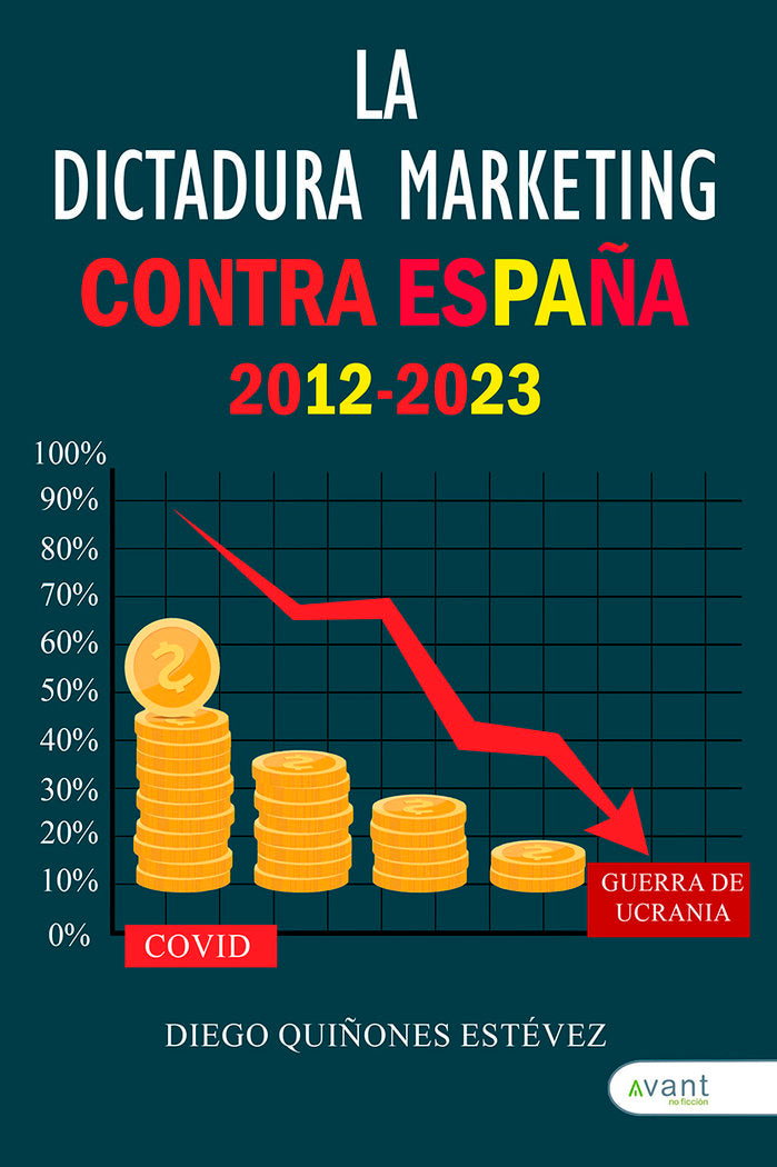 LA DICTADURA MARKETING CONTRA ESPAÑA 2012 -2023, de Quiñones Estévez, Diego | portada del libro