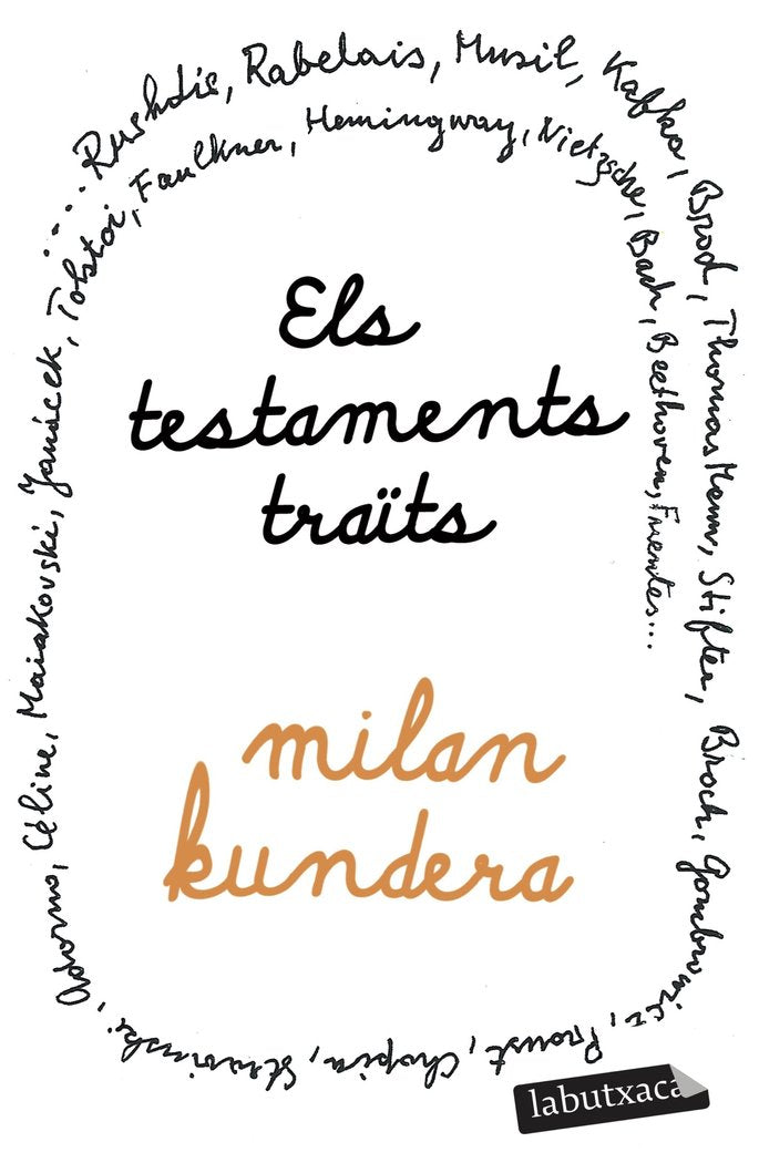 ELS TESTAMENTS TRAOTS, de KUNDERA, MILAN | portada del libro