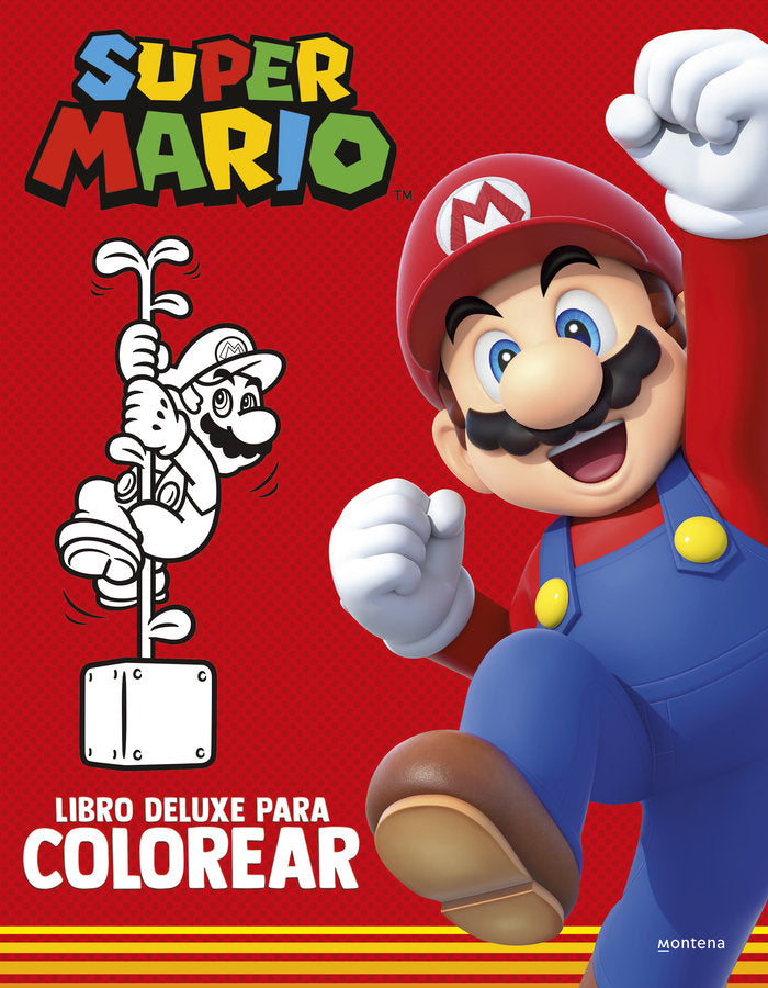 SUPER MARIO LIBRO PARA COLOREAR, de NINTENDO | portada del libro
