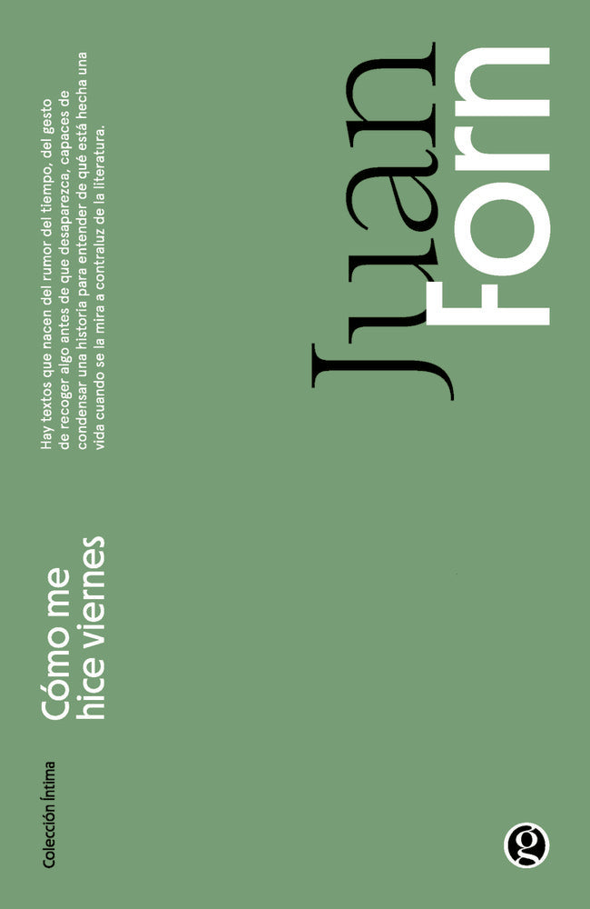COMO ME HICE VIERNES, de FORN | portada del libro