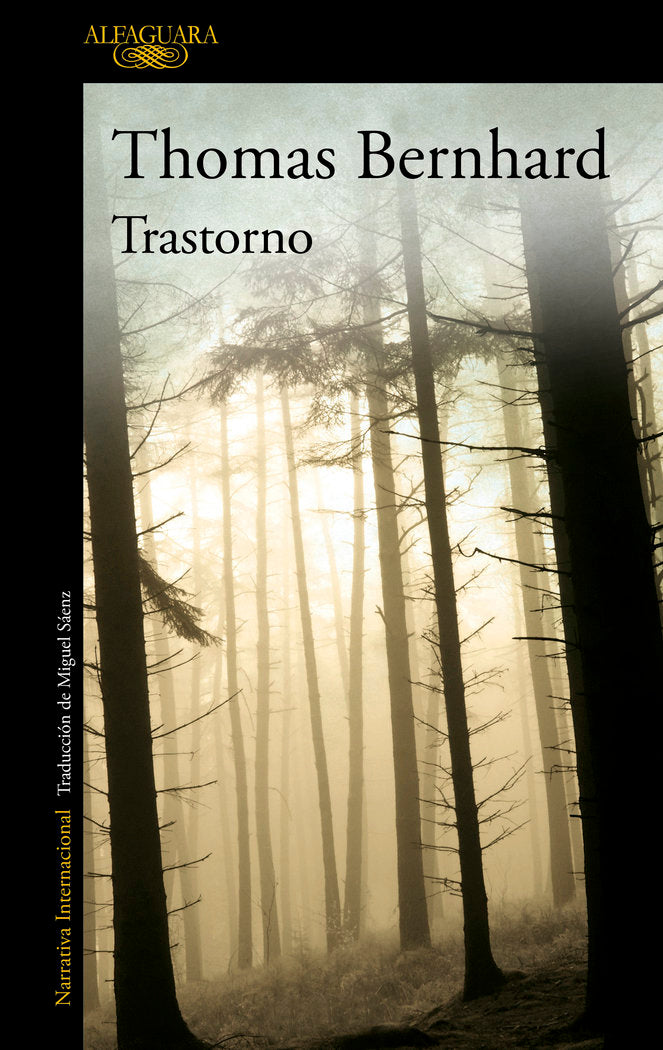 Trastorno, de Bernhard, Thomas | portada del libro