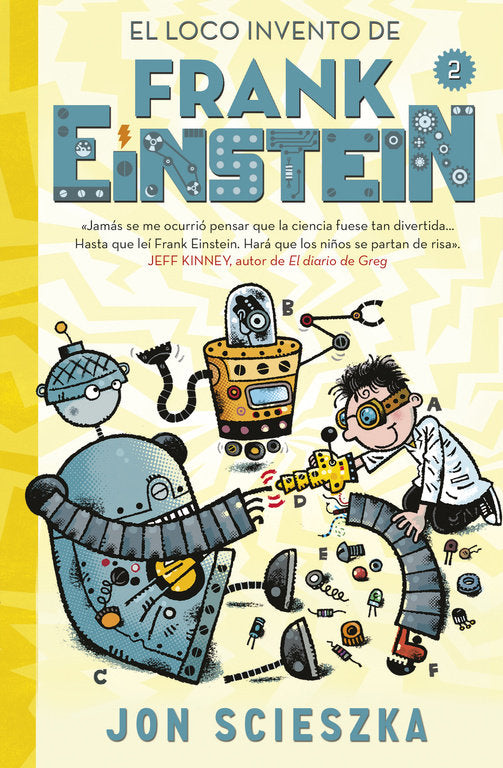 El loco invento de Frank Einstein (Serie Frank Einstein 2), de Scieszka, Jon | portada del libro
