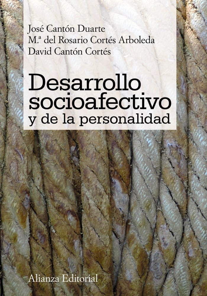 Desarrollo socioafectivo y de la personalidad, de Cantón Duarte, José | portada del libro