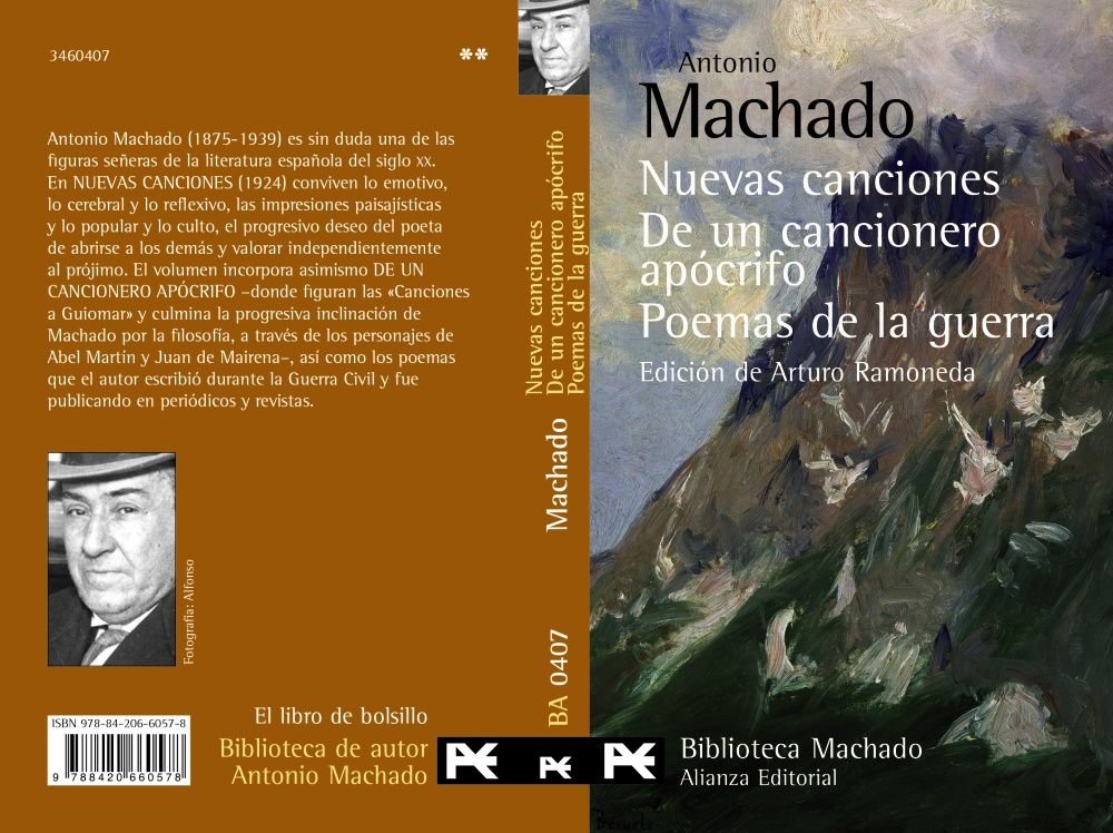Nuevas canciones. De un cancionero apócrifo. Poemas de la guerra, de Machado, Antonio | portada del libro