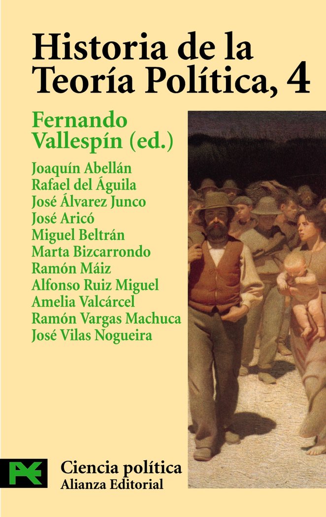 Historia de la teoría política, 4, de Vallespín, Fernando | portada del libro