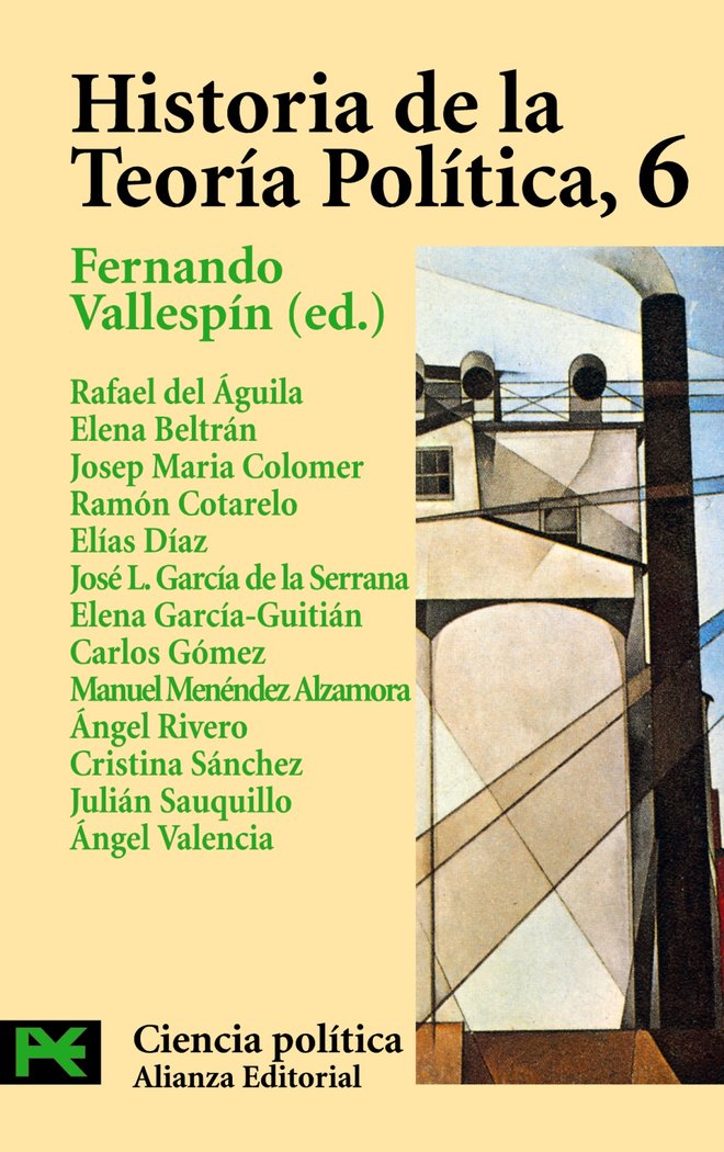 Historia de la Teoría Política, 6, de Vallespín, Fernando | portada del libro