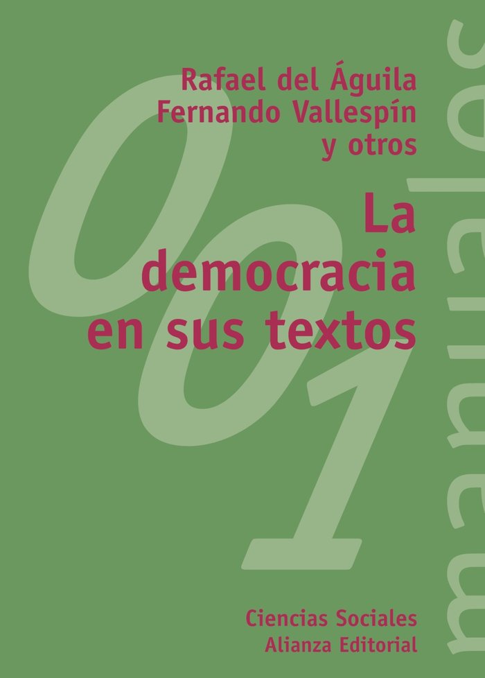 La democracia en sus textos, de Vallespín, Fernando | portada del libro