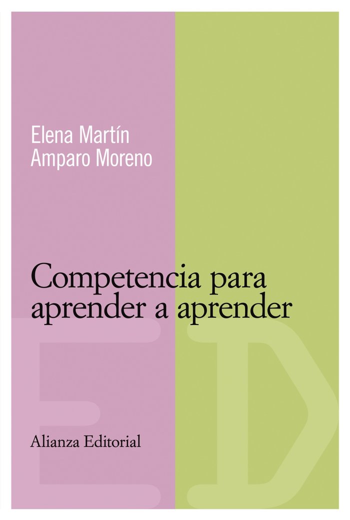 Competencia para aprender a aprender, de Martín, Elena | portada del libro