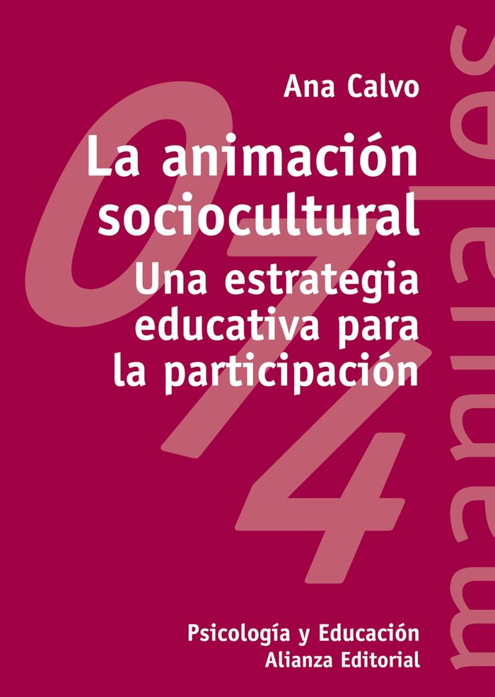 La animación sociocultural, de Calvo Sastre, Ana | portada del libro