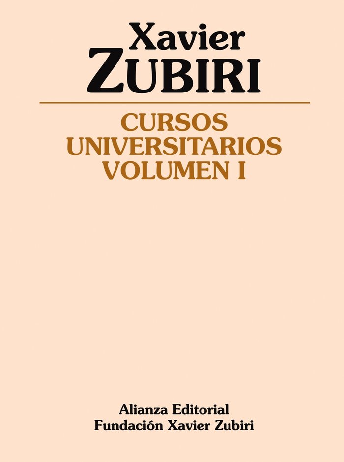 Cursos universitarios, de Zubiri, Xavier | portada del libro