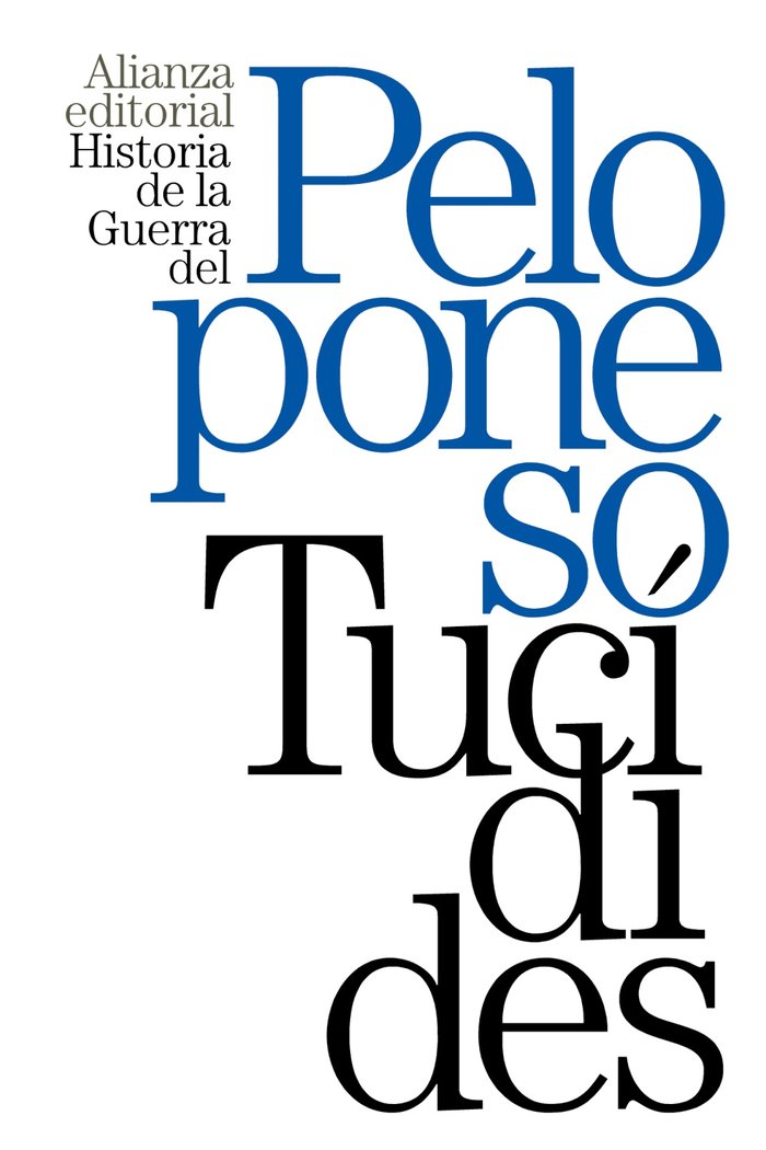 Historia de la Guerra del Peloponeso, de Tucídides | portada del libro