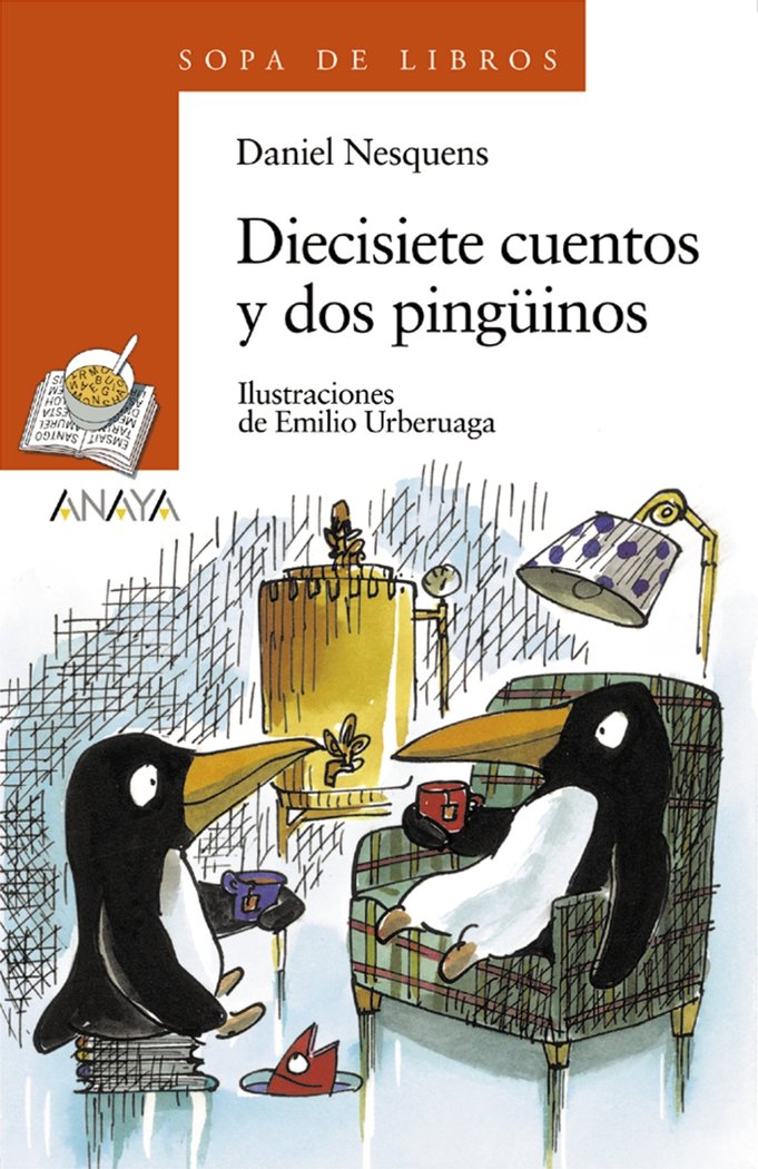 Diecisiete cuentos y dos pingüinos, de Nesquens, Daniel | portada del libro