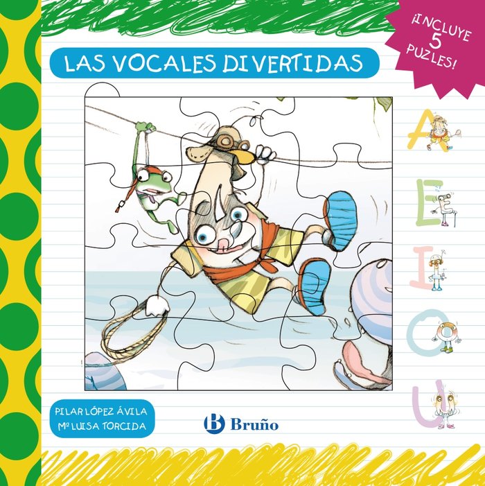 Las vocales divertidas - Libro puzle, de López Ávila, Pilar | portada del libro