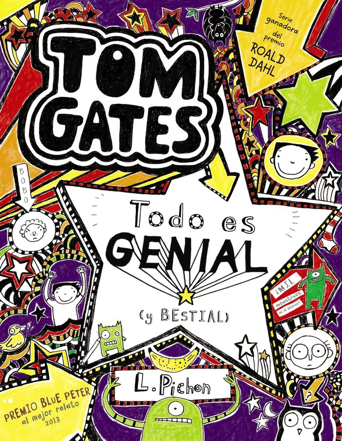 Tom Gates: Todo es genial (y bestial), de Pichon, Liz | portada del libro