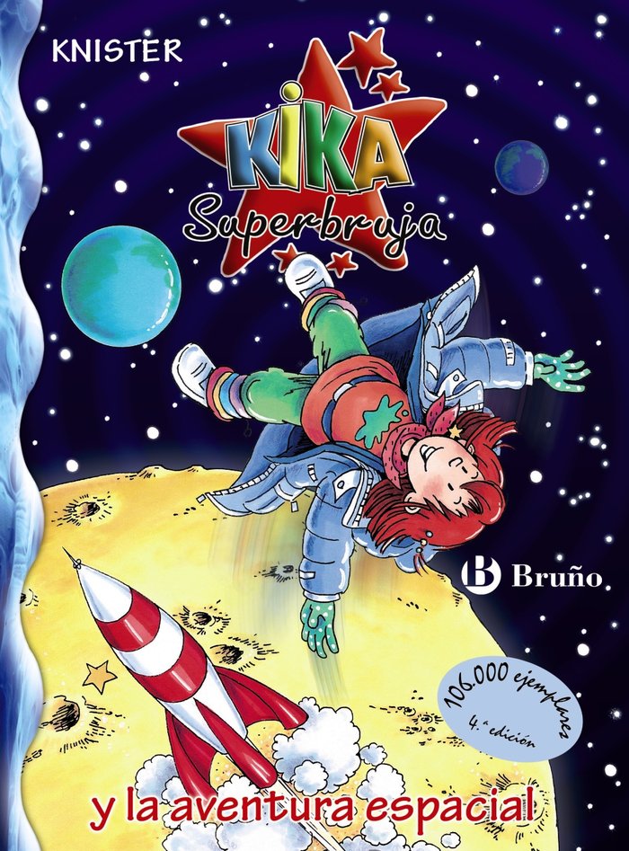 Kika Superbruja y la aventura espacial, de KNISTER | portada del libro