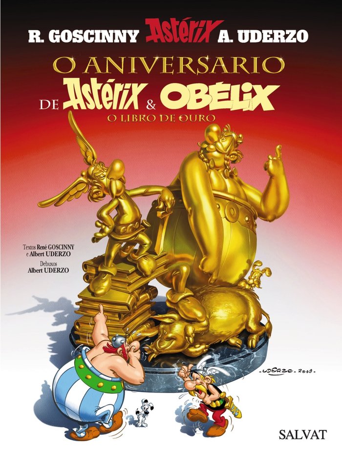 O aniversario de Astérix e Obélix. O libro de ouro, de Goscinny, René | portada del libro