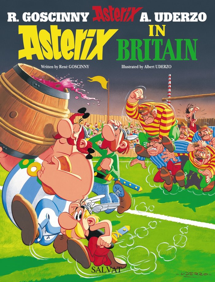 Asterix in Britain. Astérix en Bretaña. Edición bilingüe, de Goscinny, René | portada del libro