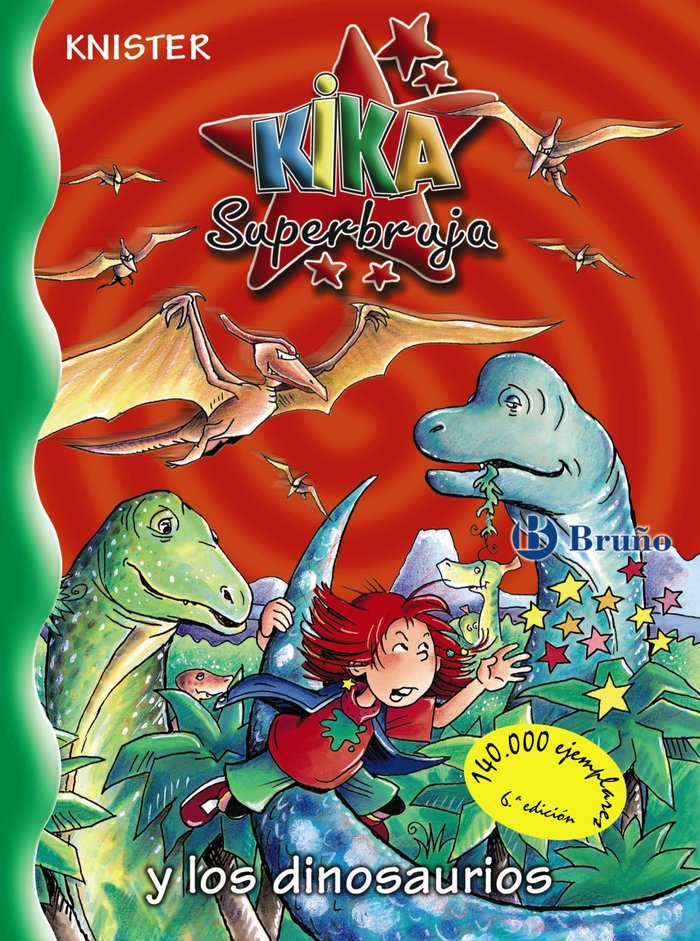 Kika Superbruja y los dinosaurios, de KNISTER | portada del libro