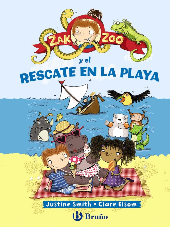 Zak Zoo y el rescate en la playa, de SMITH, JUSTINE | portada del libro