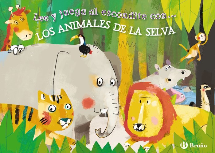 Lee y juega al escondite con... LOS ANIMALES DE LA SELVA, de Poitier | portada del libro
