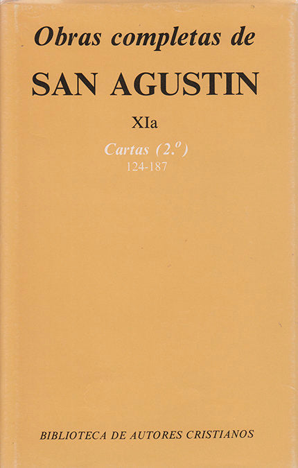 Obras completas de San Agustín. XIa: Cartas (2.º): 124-187, de San Agustín | portada del libro