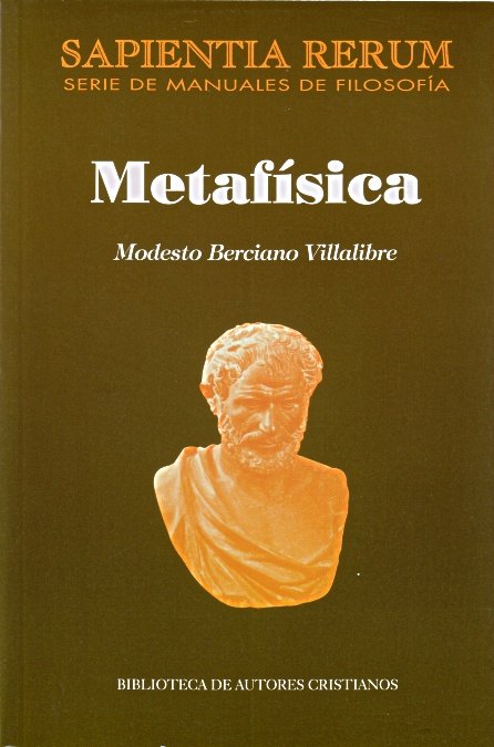 Metafísica, de Berciano Villalibre | portada del libro
