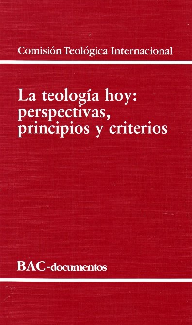 La teología hoy, de Comisión Teológica Internacional | portada del libro