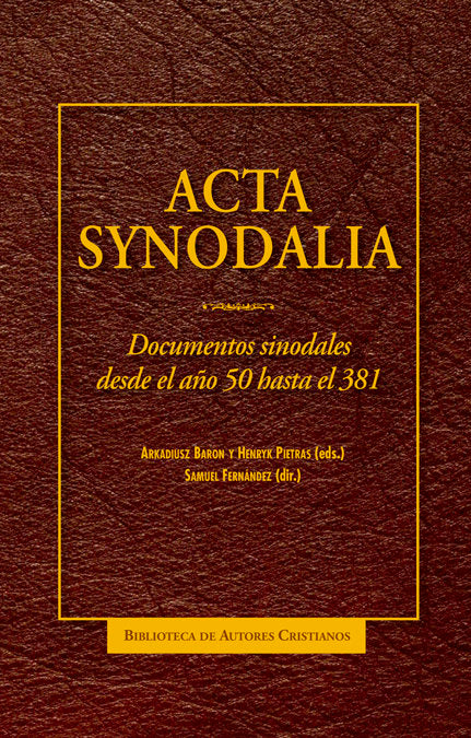 Acta synodalia | portada del libro
