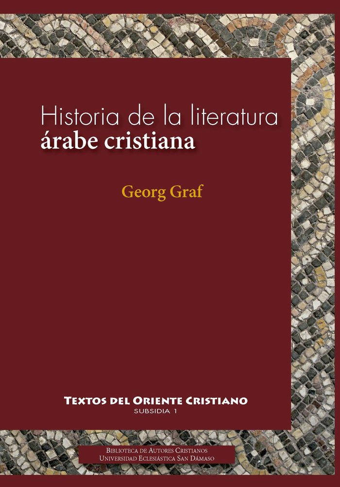 Historia de la literatura árabe cristiana, de Graf | portada del libro