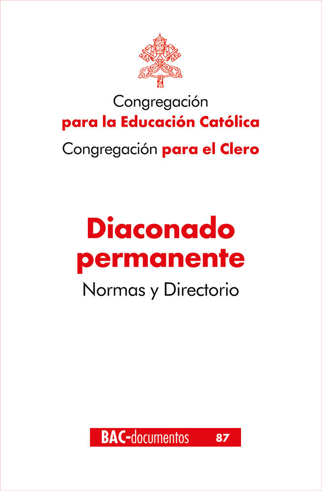 DIACONADO PERMANENTE NORMAS Y DIRECTORIO | portada del libro
